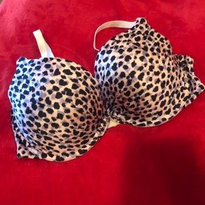Maidenform leopard print push up bra size 36D
